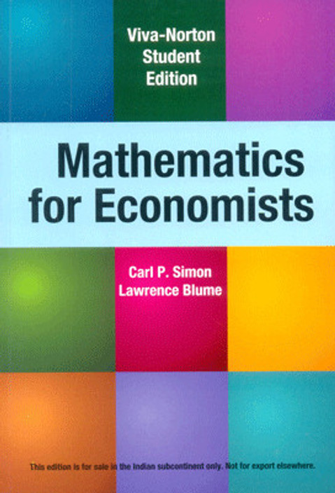 Mathematics for Economists